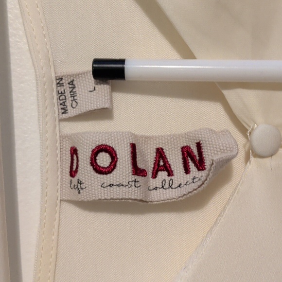 ANTHROPOLOGIE DOLAN mitzi pleated ruffle blouse - size large - Picture 8 of 10